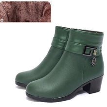 Load image into Gallery viewer, genuine leather  Women's warm booties