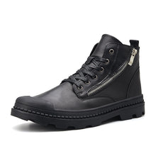 Load image into Gallery viewer, PU Leather Men Ankle Boots