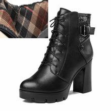 Load image into Gallery viewer, New Genuine Leather Martin Boots Women