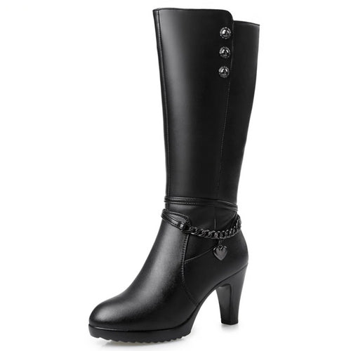 Woman boots high-heeled 2019